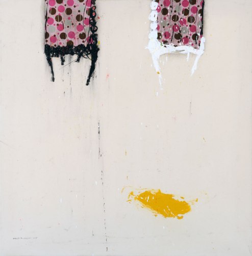 WM104 Walid EL-MASRI ‘Chairs’ 150 X 150 cm. Mixed Media on Canvas 2009