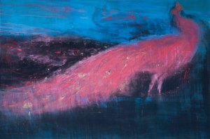 peacock 130x195 cm Mixed Media on Canvs 2019