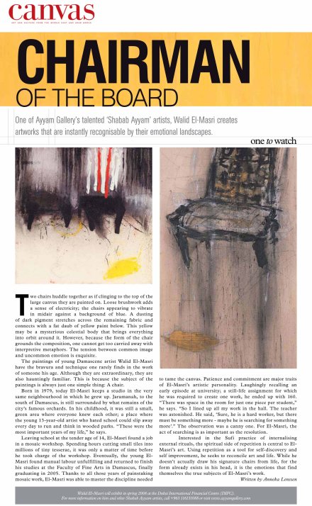 CANVAS Chairman of the copy